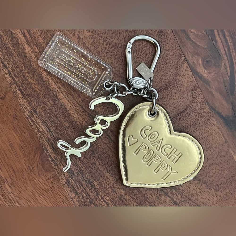 COACH Poppy Chan GOLDY 3 Piece Bag Charm - Picture 6 of 8